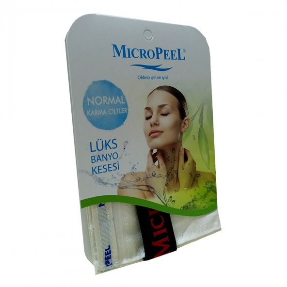 Micro Peel İpek Karma Cilt İçin Banyo Kesesi Beyaz 16X25 - 4