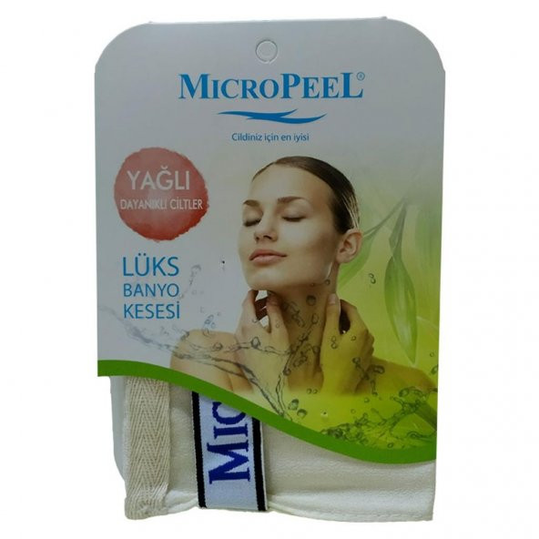 Micro Peel İpek Kese Yağlı Ciltler İçin Banyo Kesesi 16CMX24CM - 3