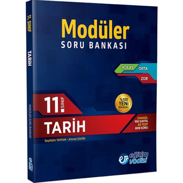 Eğitim Vadisi Yayınları 11.Sınıf Tarih Modüler Soru Bankası