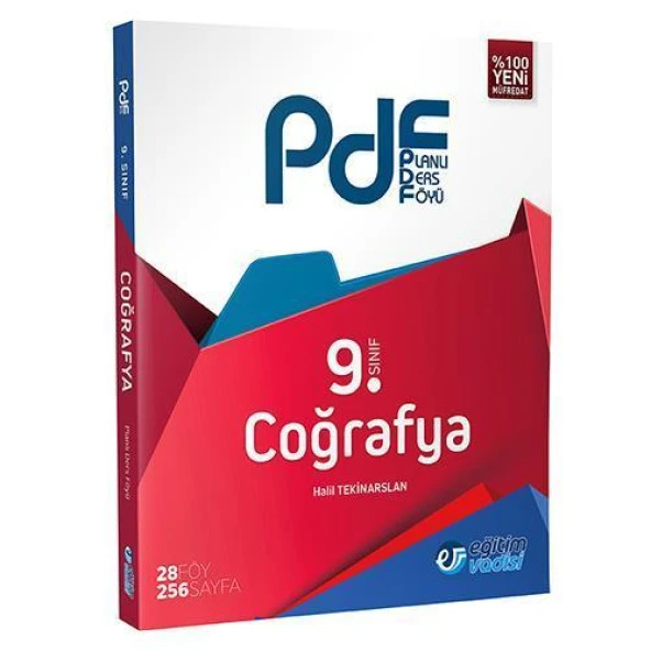 Eğitim Vadisi Yayınları 9.Sınıf Coğrafya Planlı Ders Föyü ( PDF)