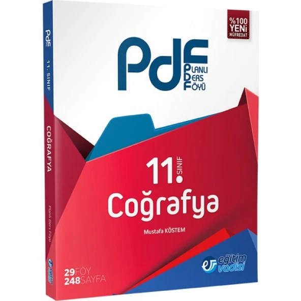 Eğitim Vadisi Yayınları 11.Sınıf Coğrafya Planlı Ders Föyü ( PDF)