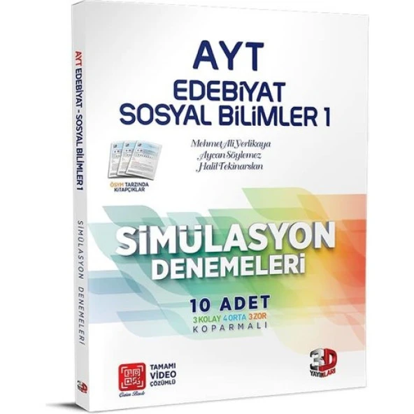 3D AYT  SIMULASYON Edebiyat-Tarih-Coğrafya DENEMELERI