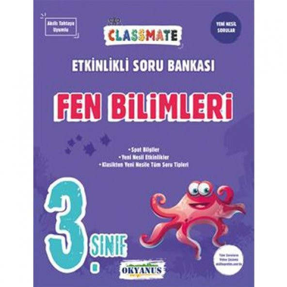 Okyanus 3.Sınıf Fen Bilimleri Etkinlikli Soru Bankası