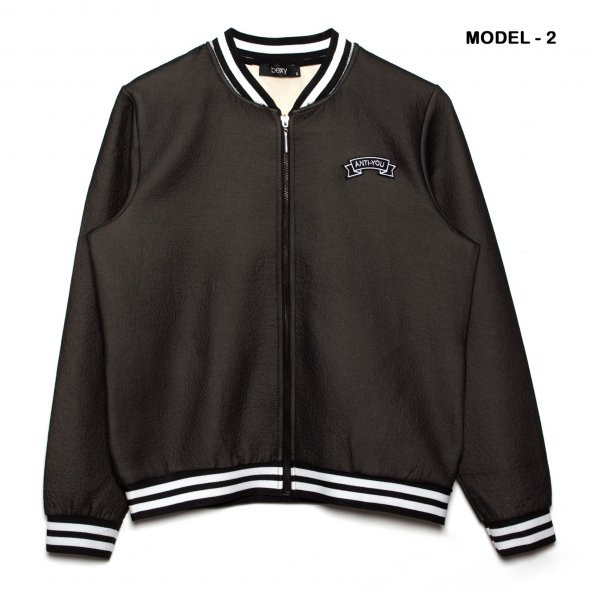 Bexy - Kaplamalı Kadın Bomber Ceket – 2 Model ve Renk Seçeneğiyle - 2
