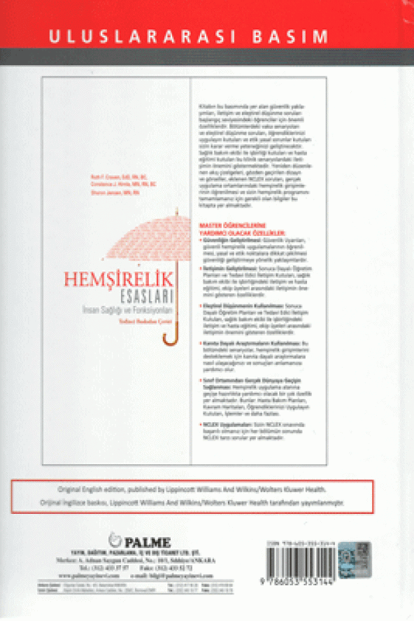 Hemşirelik Esasları İnsan Sağlığı Ve Fonksiyonları Palme Kitabevi - 2