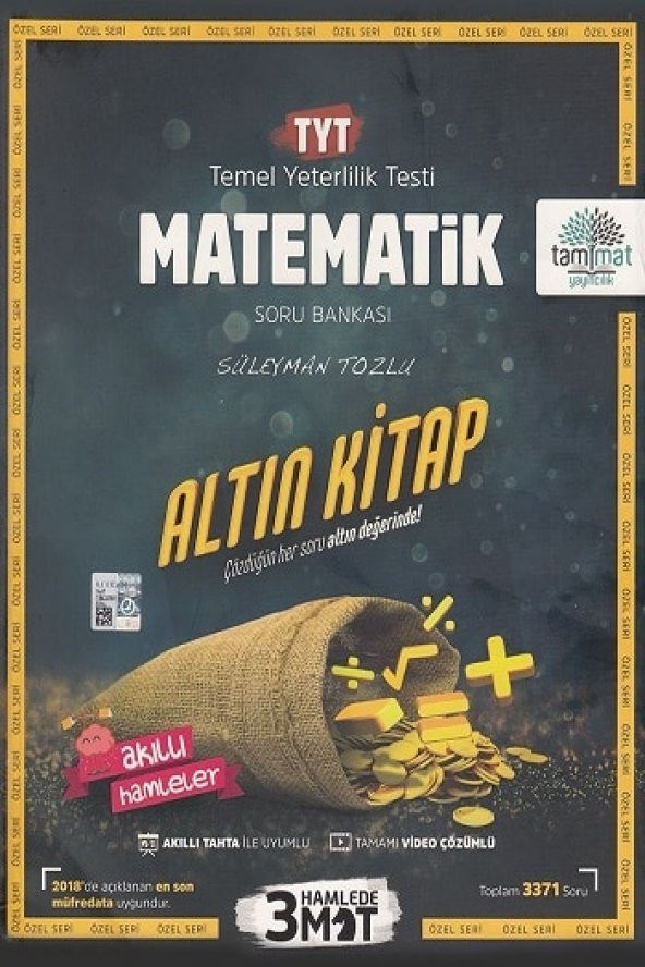 TYT Matematik Altın Kitap Soru Bankası Tammat Yayıncılık