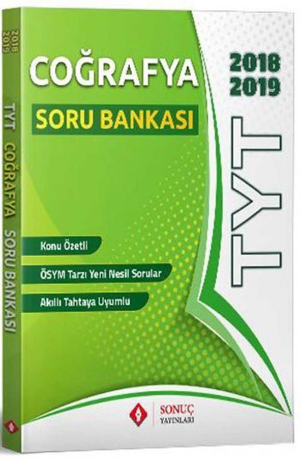 2018-2019 TYT Coğrafya Konu Özetli Soru Bankası Sonuç Yayınları