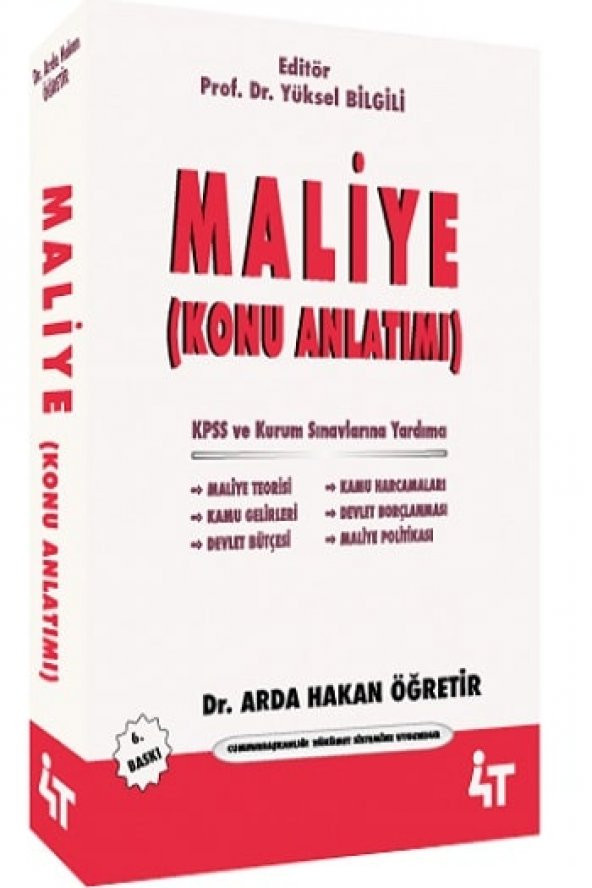 Maliye Konu Anlatımı 6. Baskı 4T Yayınları