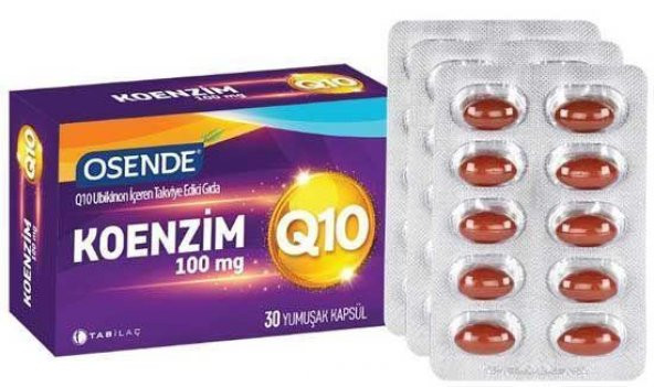 Osende Koenzim Q10 100 mg 30 Yumuşak Kapsül