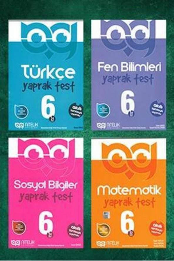 Nitelik 6. Sınıf Türkçe, Matematik, Sosyal Bilgiler, Fen Bilim.