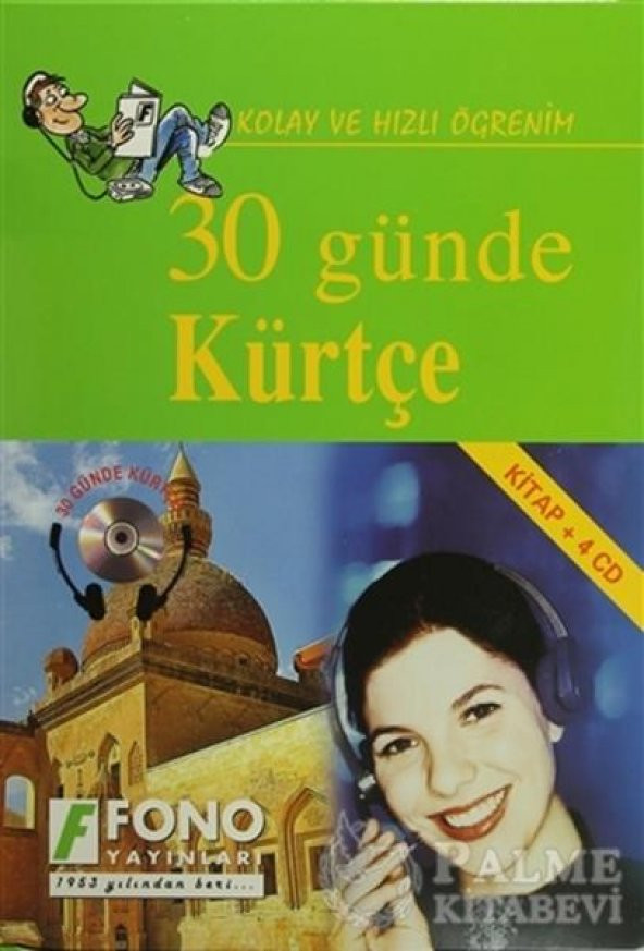 30 Günde Kürtçe (Kitap + 4 Cd) Fono Yayınları