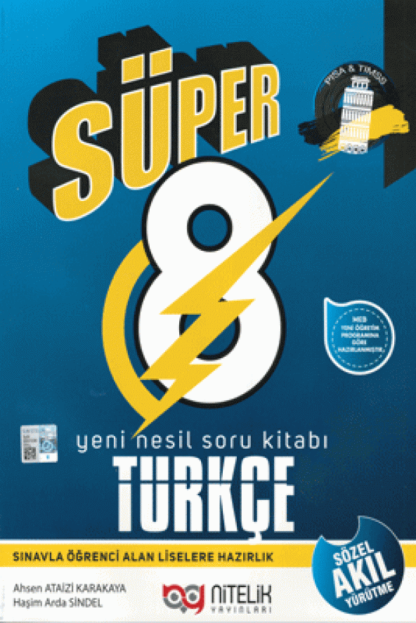 Süper 8. Sınıf Türkçe Yeni Nesil Soru Kitabı Nitelik Yayınları