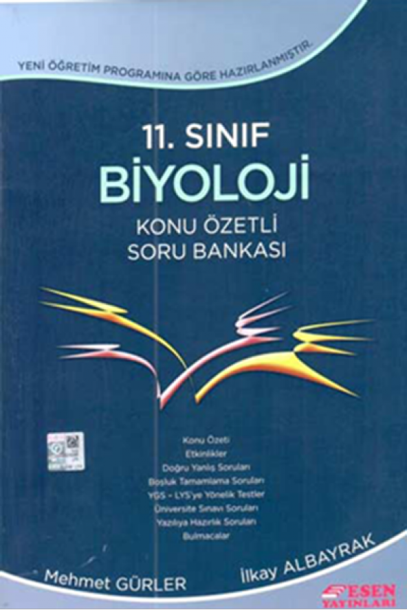 11.Sınıf Biyoloji Konu Özetli Soru Bankası Esen Yayınları