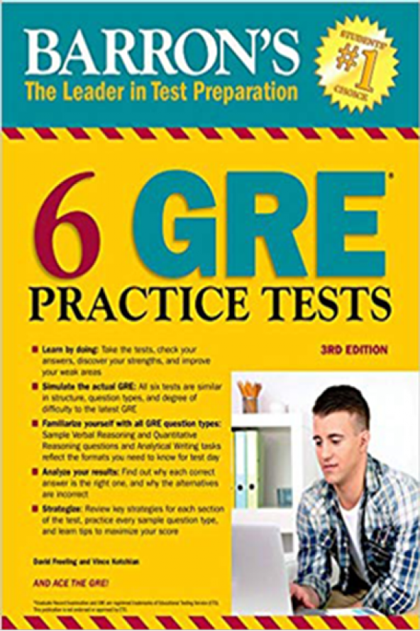 6 GRE Practice Tests 3e Barrons