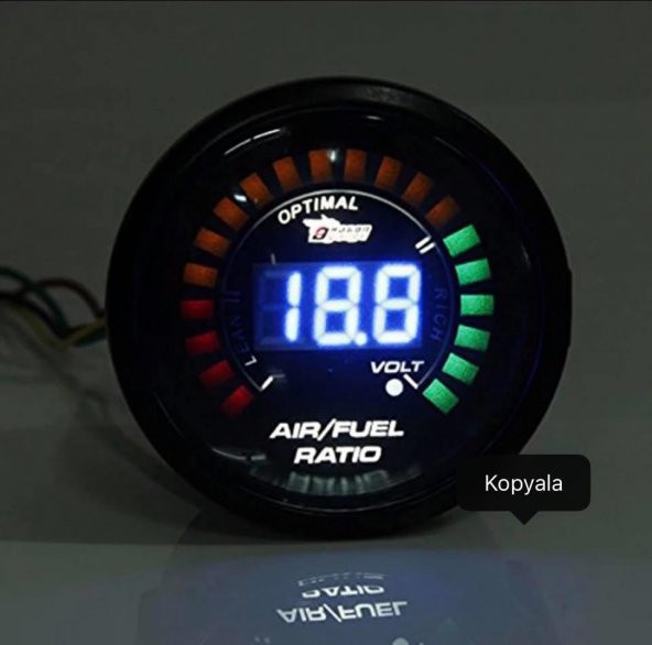 AFR Air Fuel Ratio Volt Gosterge Saati Hava Yakit Karisimi