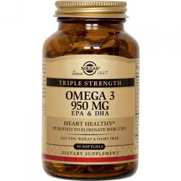 Solgar Omega-3 950 mg 50 Soft Jel