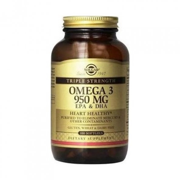 Solgar Omega 3 950 mg 100 Kapsül