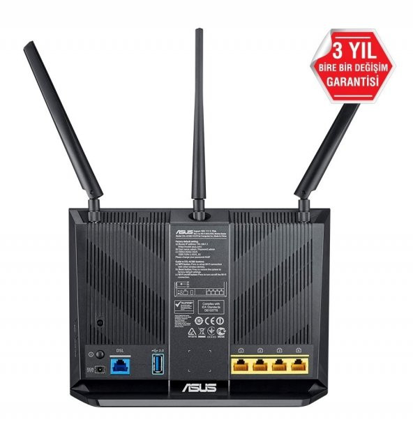 ASUS DSL-AC68U AC1900 Torrent VPN 3G/4G VDSL Fiber Gigabit Modem - 2