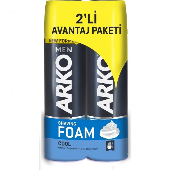 Arko Men Cool Tıraş Jeli 2’li Avantaj Paketi (2x200 ml)