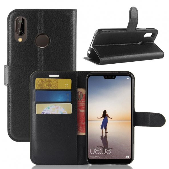 For Samsung Galaxy J6 Plus Kılıf Standlı Kart Gözlü Cüzdan Kılıf - 2
