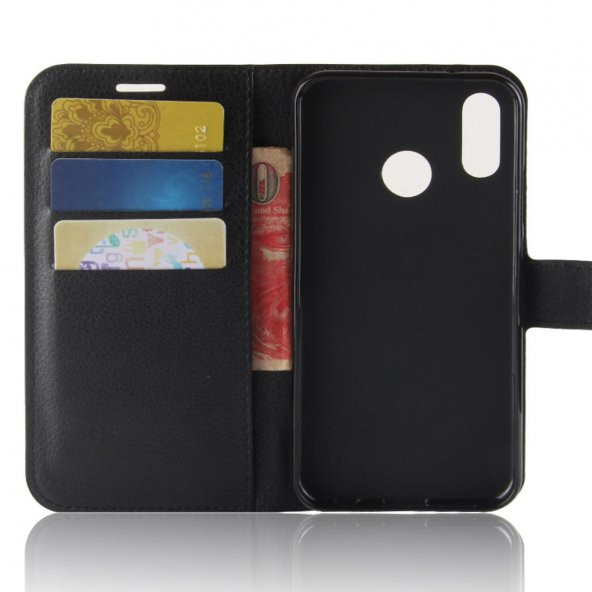 For Samsung Galaxy J6 Plus Kılıf Standlı Kart Gözlü Cüzdan Kılıf - 4