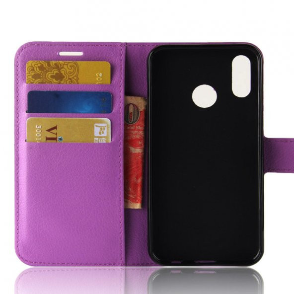 For Samsung Galaxy J6 Plus Kılıf Standlı Kart Gözlü Cüzdan Kılıf - 6