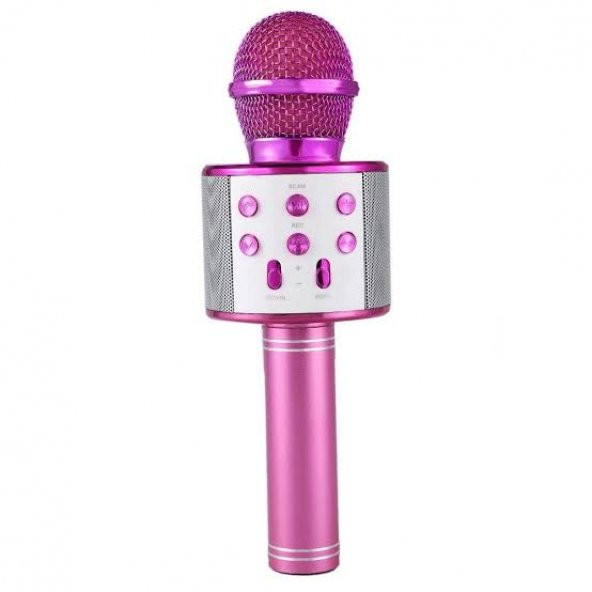 Bluetooth Karaoke Mikrofon Speaker Mp3 Çalar Kart Girişli WS 858 - 4