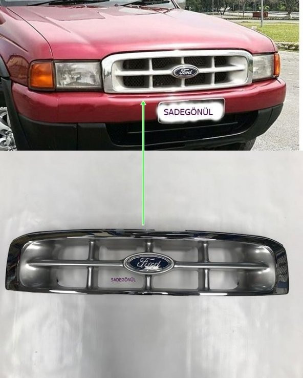 ÖN PANJUR FORD RANGER 1999-2001 NİKEL ARMALI