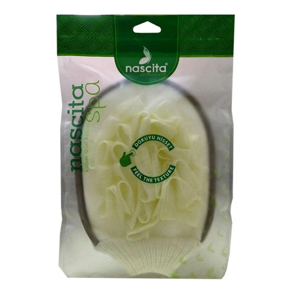 Nascita Kabak Sisal Koton Lifli Lastikli Eldiven Kese 16CMx22CM - 5