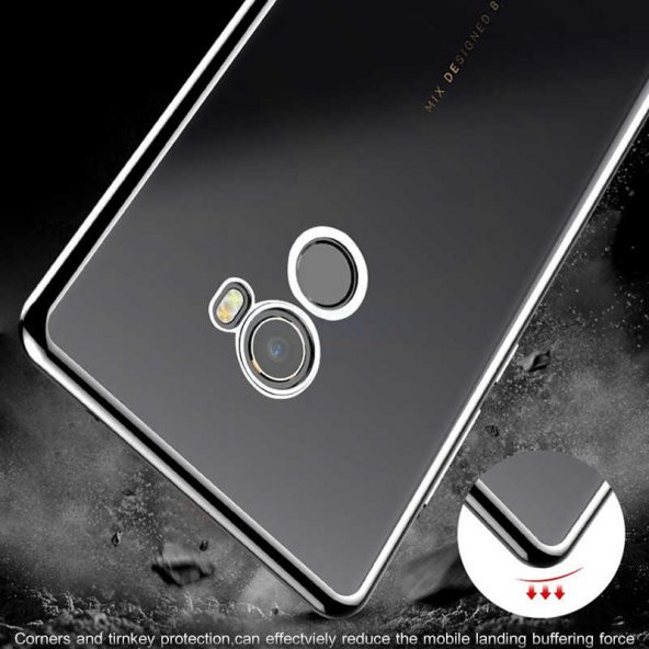 Xiaomi Mi Mix Kılıf Süper Silikon Kapak + Cam Ekran Koruyucu Hediye - 5
