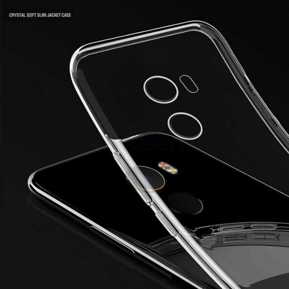 Xiaomi Mi Mix Kılıf Süper Silikon Kapak + Cam Ekran Koruyucu Hediye - 9