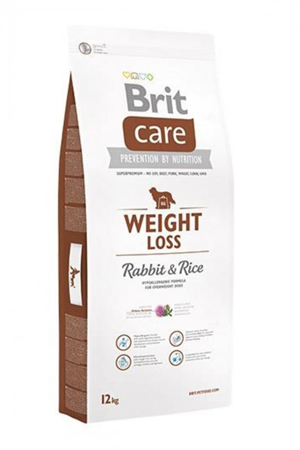 Brit Care Weight Loss Tavşanlı Yetişkin Köpek Maması 12 Kg