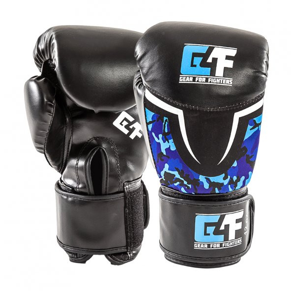 G4F BOXING GLOVES FIGHTER TOP ONE PU BLUE CAMO  (GF0035)