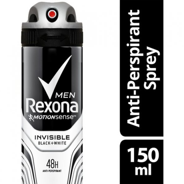 Rexona Deodorant Sprey Invisible Black White 150 ml