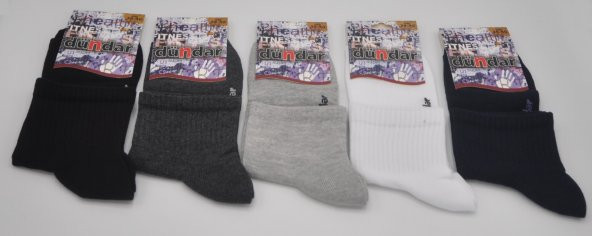 Dündar Spor Bayan Kolej Patik Çorap Düz Renkler - 6 Adet