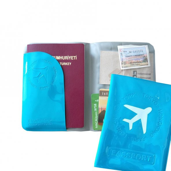 Solaress Pasaport Kılıfı Pasaportluk Seyahat Cüzdanı Bl