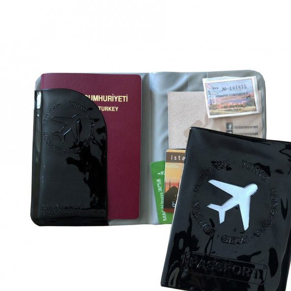 Solaress Pasaport Kılıfı Pasaportluk Seyahat Cüzdanı Bk
