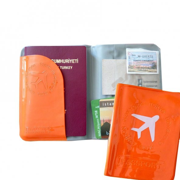 Solaress Pasaport Kılıfı Pasaportluk Seyahat Cüzdanı