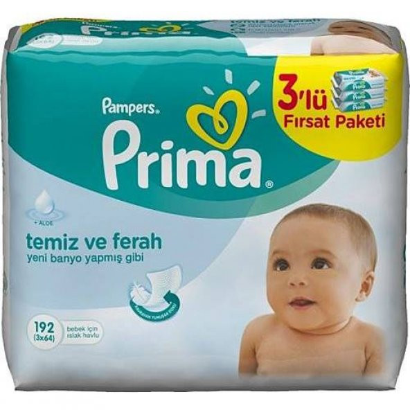 Prima Baby Fresh Islak Mendil 3 x 64