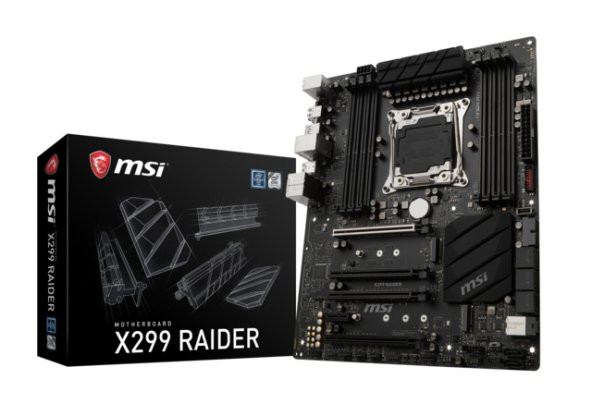 MSI X299 RAIDER SOKET 266 DDR4 4266+(OC) M.2 USB 3.1 ATX