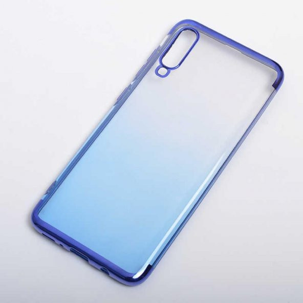 Edelfalke Galaxy A50 Moss Silikon Kılıf Mavi