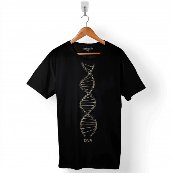 DNA BİSİKLET ZİNCİRİ GENETİK HAYAT AĞACI EVRİM ERKEK TİŞÖRT