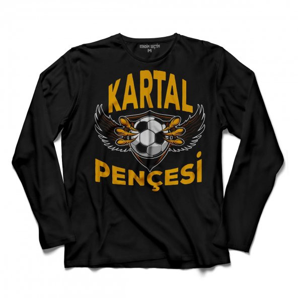 KARA KARTAL PENÇESİ BEŞİKTAŞ BJK BLACK EAGLE UZUN KOLLU TİŞÖRT