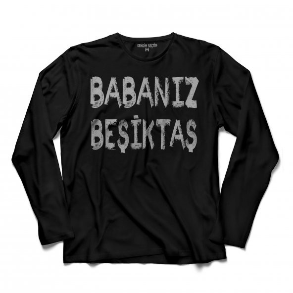 BABANIZ BEŞİKTAŞ 1903 BJK ÇARŞI KARA KARTAL UZUN KOLLU TİŞÖRT - 1