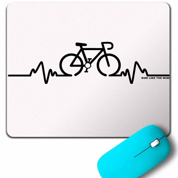 BIKE PULSE CYCLING BICYCLE RİDİNG BİSİKLET MOUSE PAD