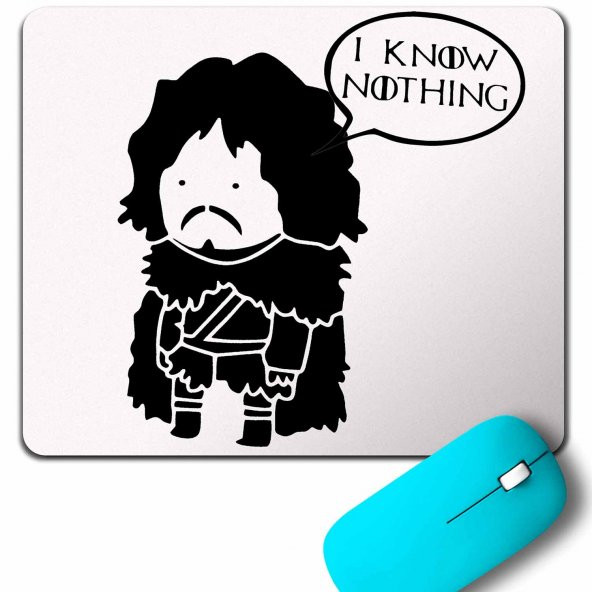 I KNOW NOTHING JON SNOW GAME OF THRONES MOUSE PAD