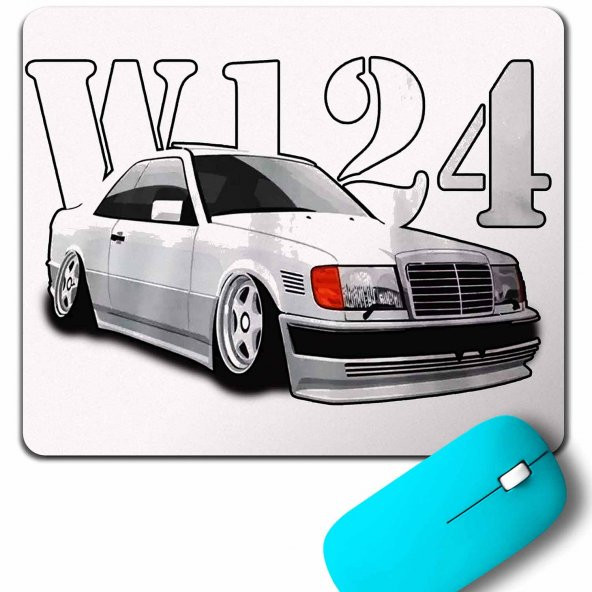 MERCEDES BENZ CLASSIC W124 AMG SPORT DRİVİNG MOUSE PAD