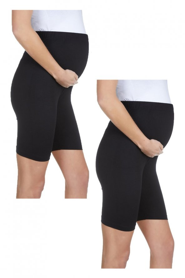 LuvmaBelly MYRA8028_8028 Beli Lastikli Hamile Şort Seti - 7