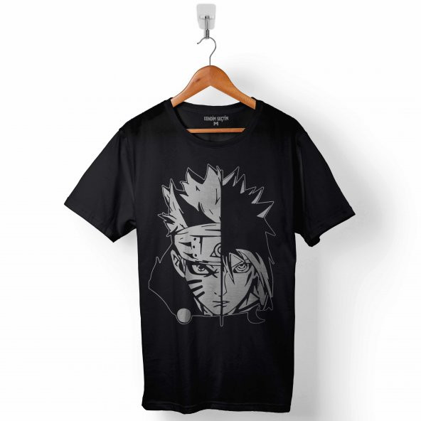 NARUTO AND SASUKE UZUMAKI UCHIHA DECAL ERKEK TİŞÖRT