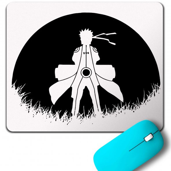 RED MOON NARUTO SILHOUETTE SPY ANIME MANGA MOUSE PAD - 1